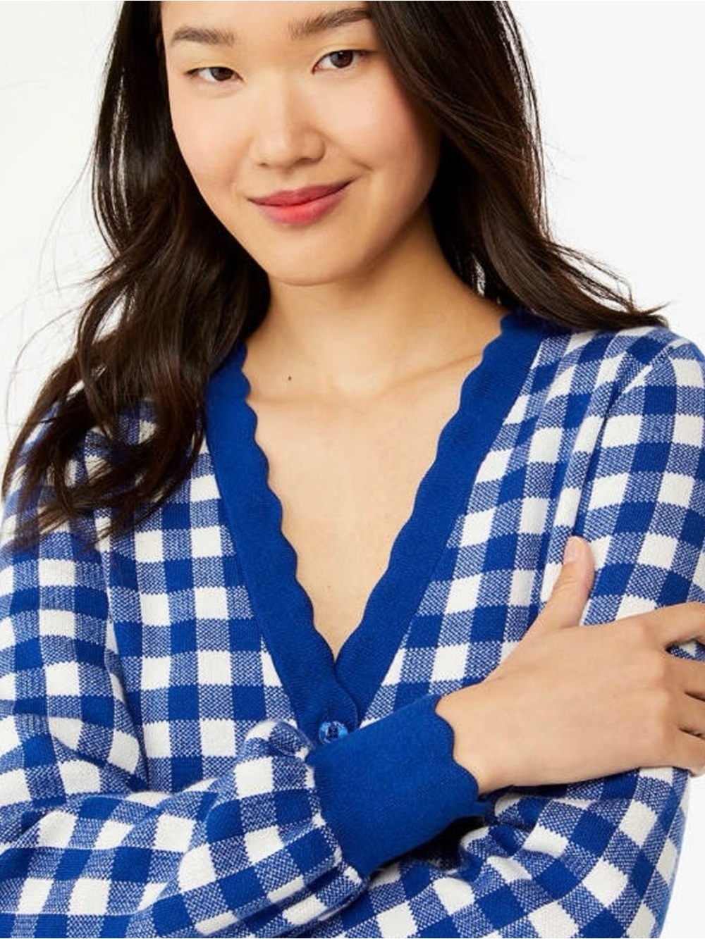 Kate Spade New York Gingham Cardigan NWT